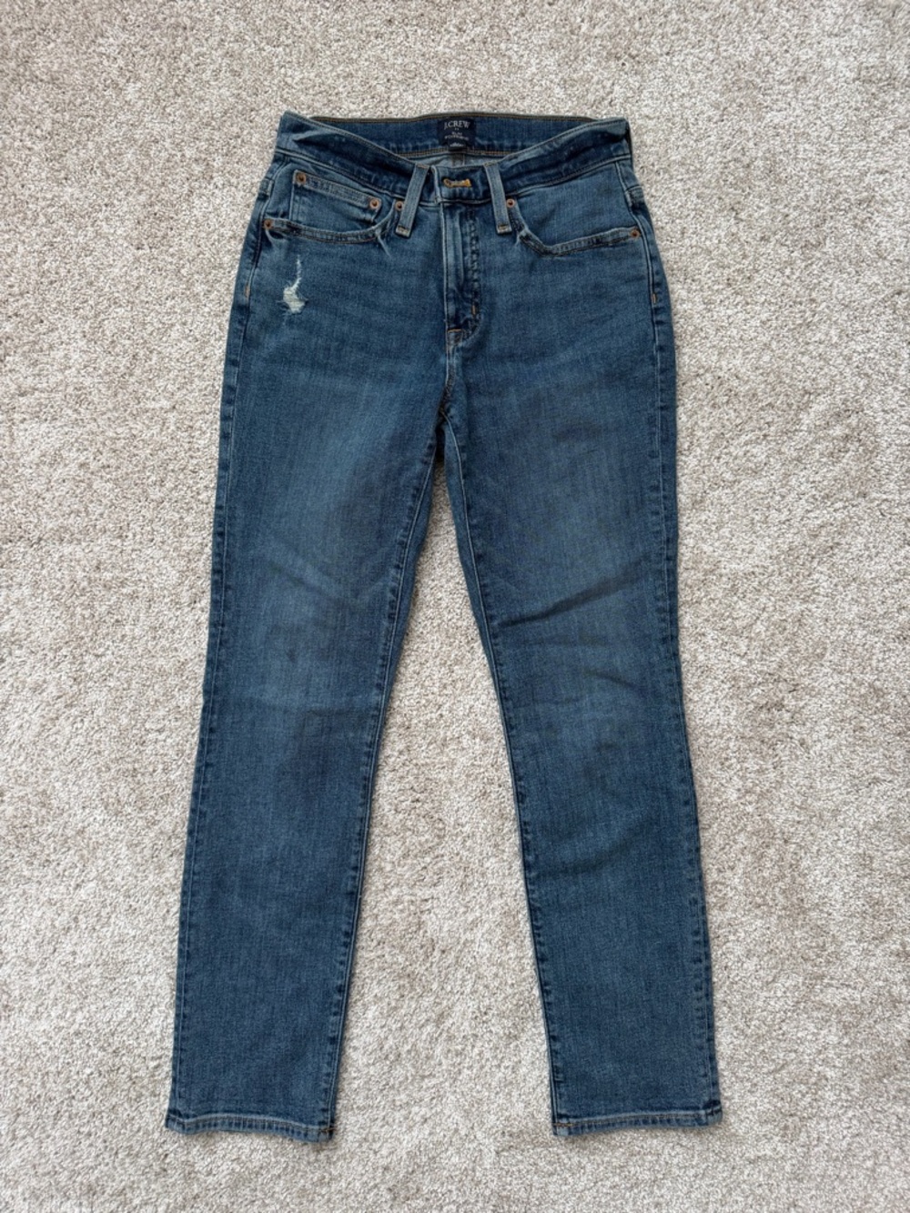 J. Crew Skinny Jeans in Dark Wash Blue